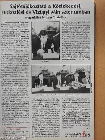 LRI Repülőtéri magazin 1996. (nem teljes évfolyam) + Különszám