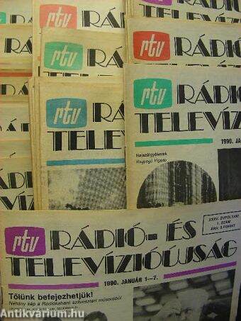Rádió- és televízióújság 1990. január-december