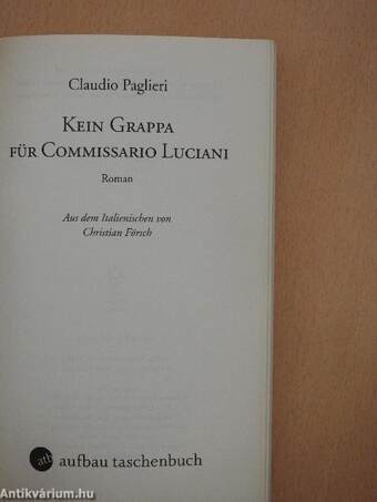 Kein Grappa für Commissario Luciani