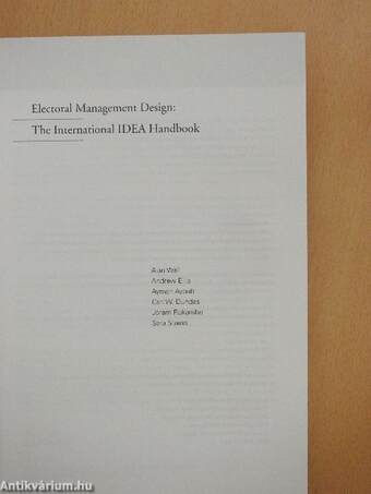 Electoral Management Design: The International IDEA Handbook