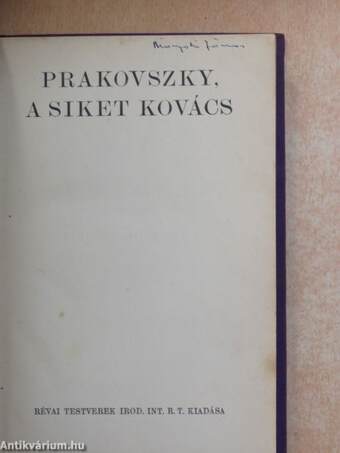 Prakovszky, a siket kovács/A kis primás