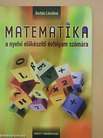 Matematika a nyelvi előkészítő évfolyam számára