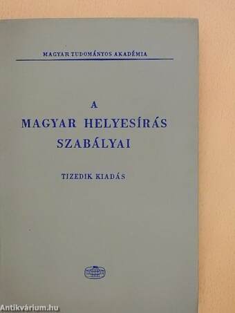 A magyar helyesírás szabályai