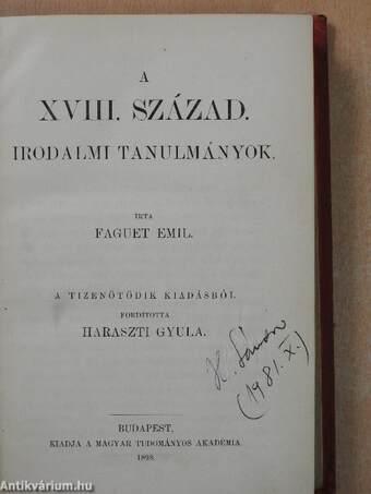 A XVIII. század