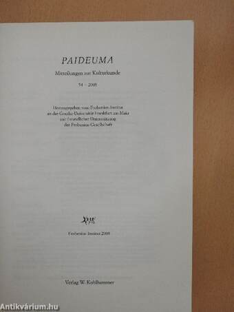 Paideuma 54/2008