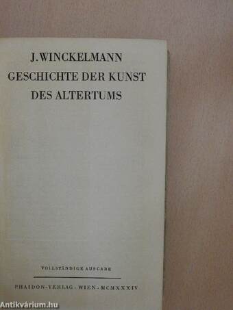 Geschichte der Kunst des Altertums