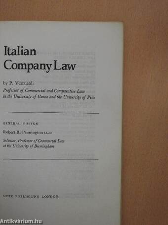 Italian Company Law