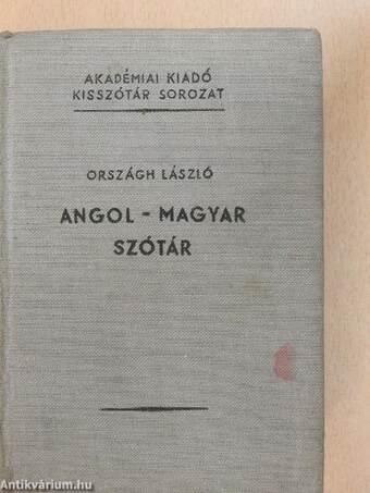 Angol-magyar szótár