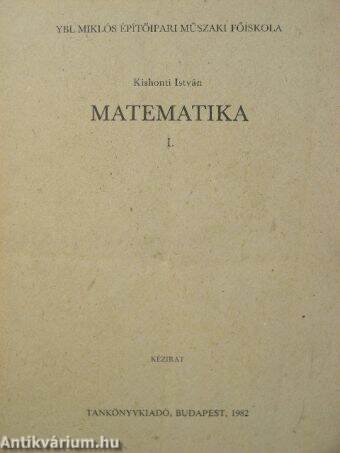 Matematika I.