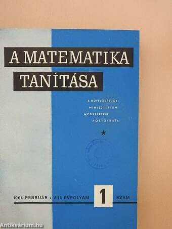 A matematika tanítása 1961-1966. (vegyes számok) (24 db)