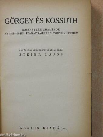 Görgey és Kossuth