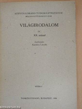 Világirodalom IV.