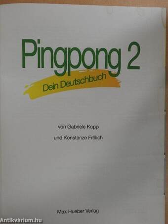 Ping Pong 2. - Dein Deutschbuch