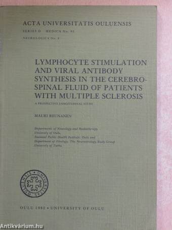 Lymphocyte Stimulation and Viral Antibody Synthesis in the Cerebrospinal Fluid of Patients with Multiple Sclerosis