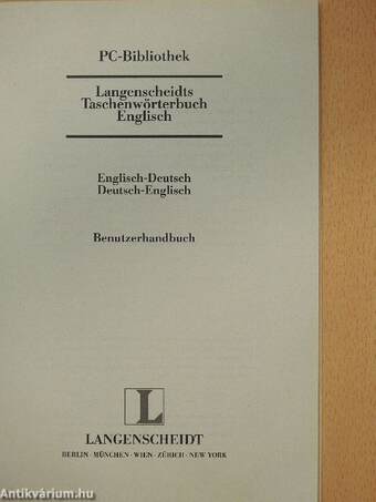 Langenscheidts Taschenwörterbuch Englisch