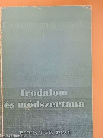 Irodalom és módszertana