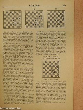 Schach november 1951.