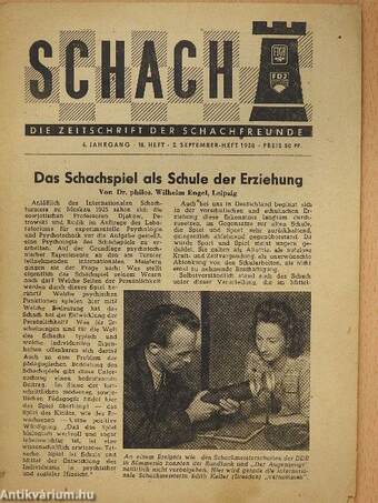 Schach september 2. 1950.