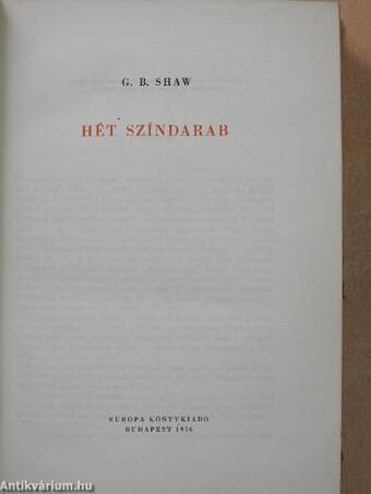 Hét színdarab