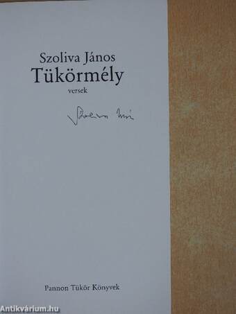 Tükörmély (aláírt példány)