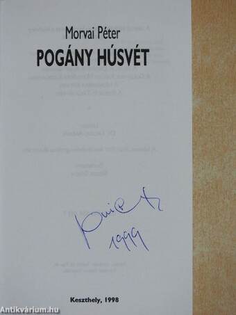 Pogány húsvét (aláírt példány)