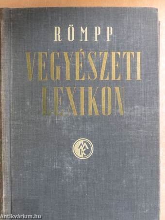 Römpp Vegyészeti Lexikon 2. (töredék)