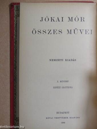 "75 kötet a Jókai Mór összes művei sorozatból (nem teljes sorozat)"