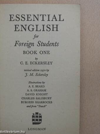 Essential English for Foreign Students 1.