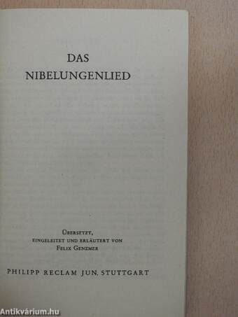 Das Nibelungenlied