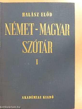 Német-magyar szótár I-II.