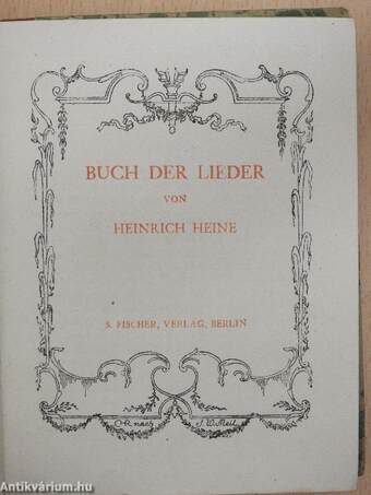 Buch der Lieder