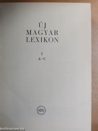 Új magyar lexikon 1-7.