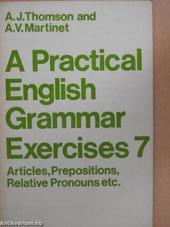 A Practical English Grammar Exercises 7