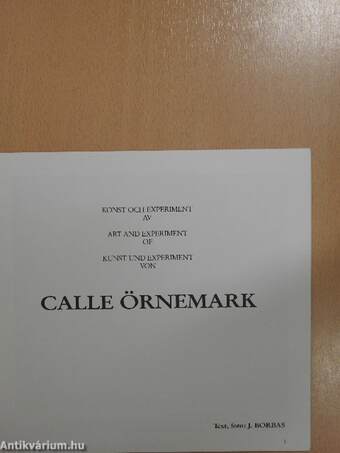 Konst och experiment av Calle Örnemark