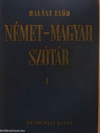 Német-magyar szótár I-II.