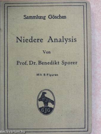 Niedere Analysis