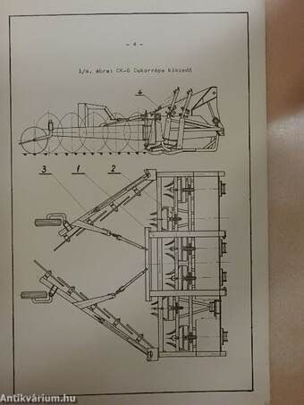 CK-6 Cukorrépa kiszedőgép kezelési és karbantartási utasítása