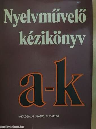 Nyelvművelő kézikönyv I. (töredék)