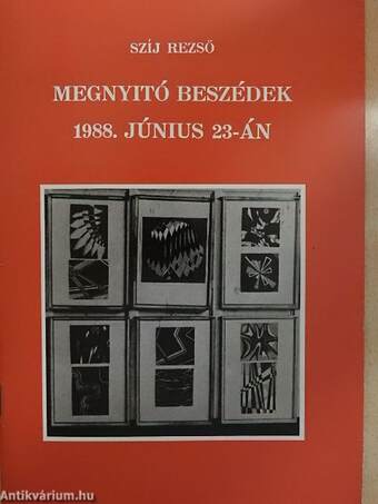 Megnyitó beszédek 1988. június 23-án