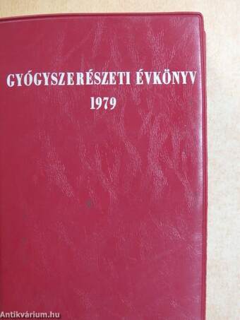 Gyógyszerészeti évkönyv 1979