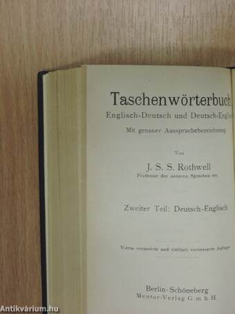 Pocket-Dictionary English-German and German-English