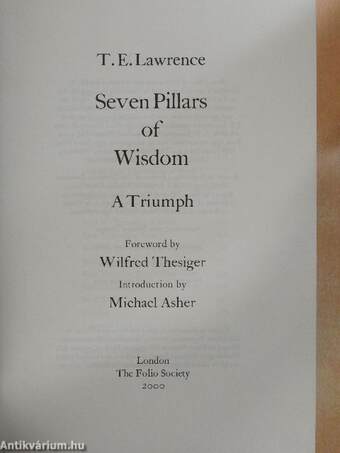 Seven Pillars of Wisdom