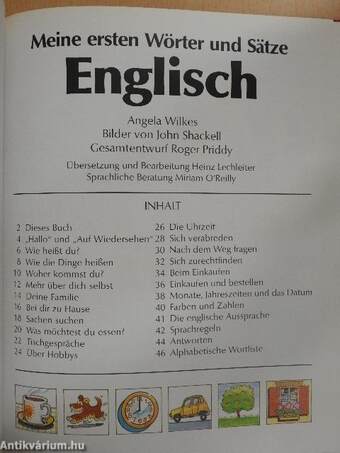 Meine ersten Wörter und Sätze - Englisch