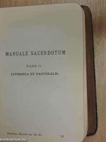 Manuale Sacerdotum I-II.