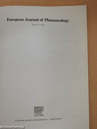 European Journal of Pharmacology - Volume 175/3, 1990