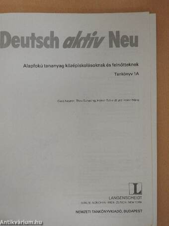 Deutsch aktiv Neu 1A - Lehrbuch