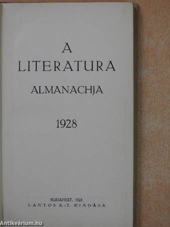 A Literatura almanachja 1928