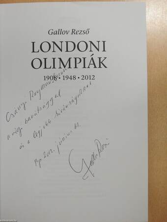 Londoni olimpiák (dedikált példány)