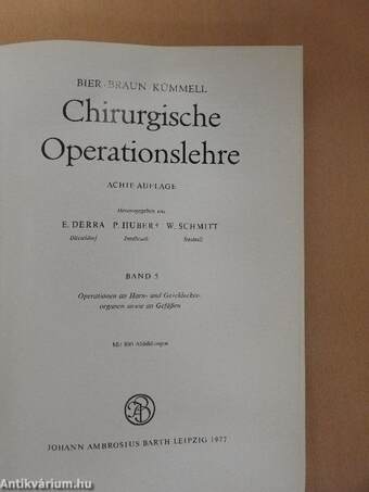 Chirurgische Operationslehre V