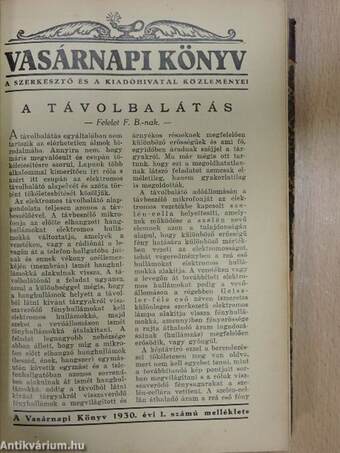 Vasárnapi Könyv 1930. I-II.